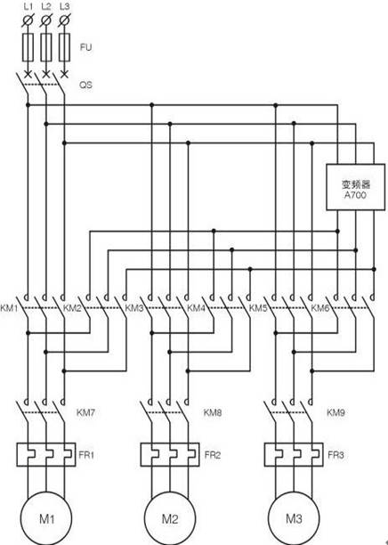 變頻恒壓供水系統實(shí)訓裝置線(xiàn)路圖