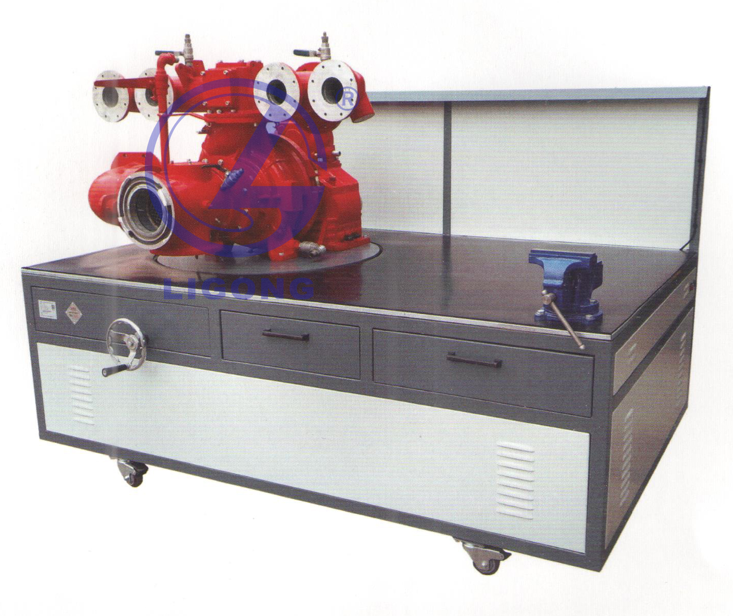 消防特種車(chē)輛車(chē)載消防泵拆裝平臺(常壓)