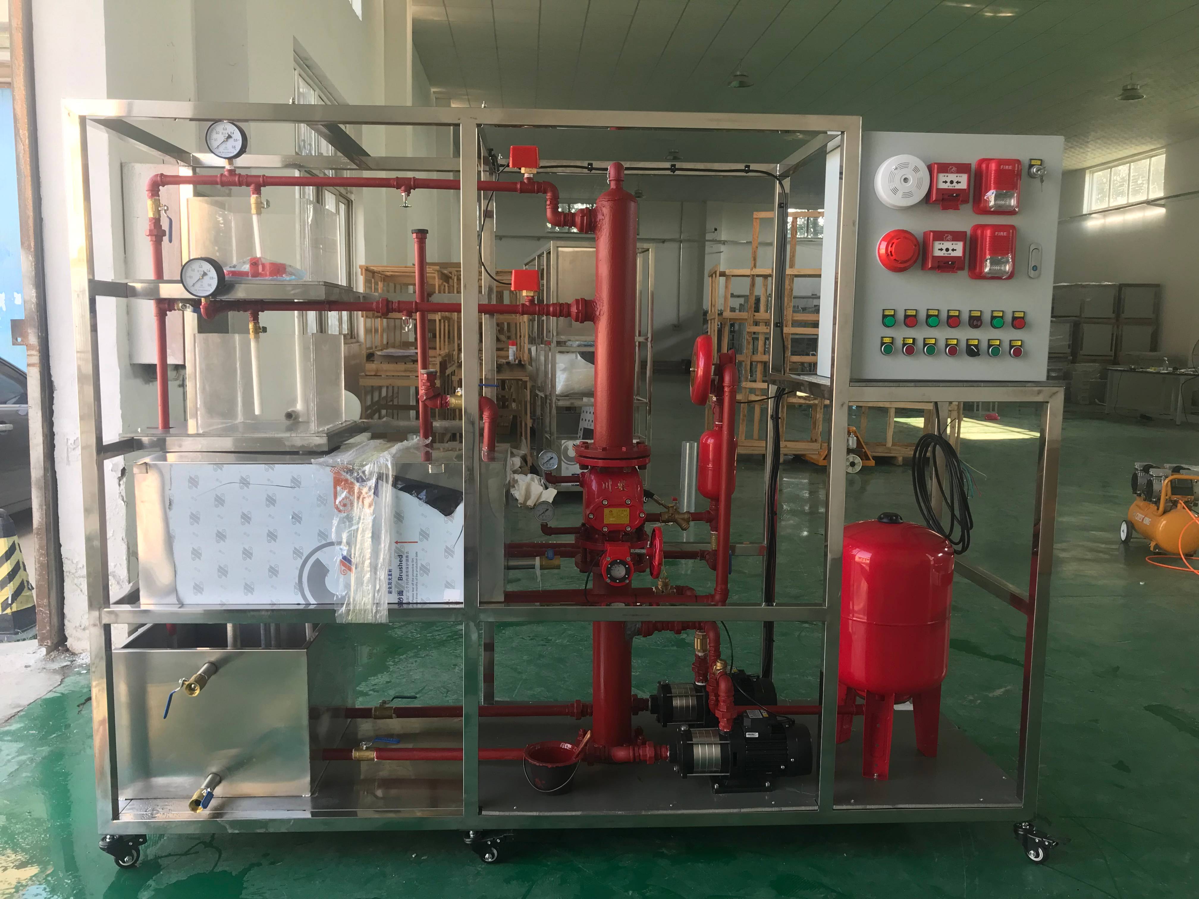 模擬建筑火災自動(dòng)報警噴淋演示系統