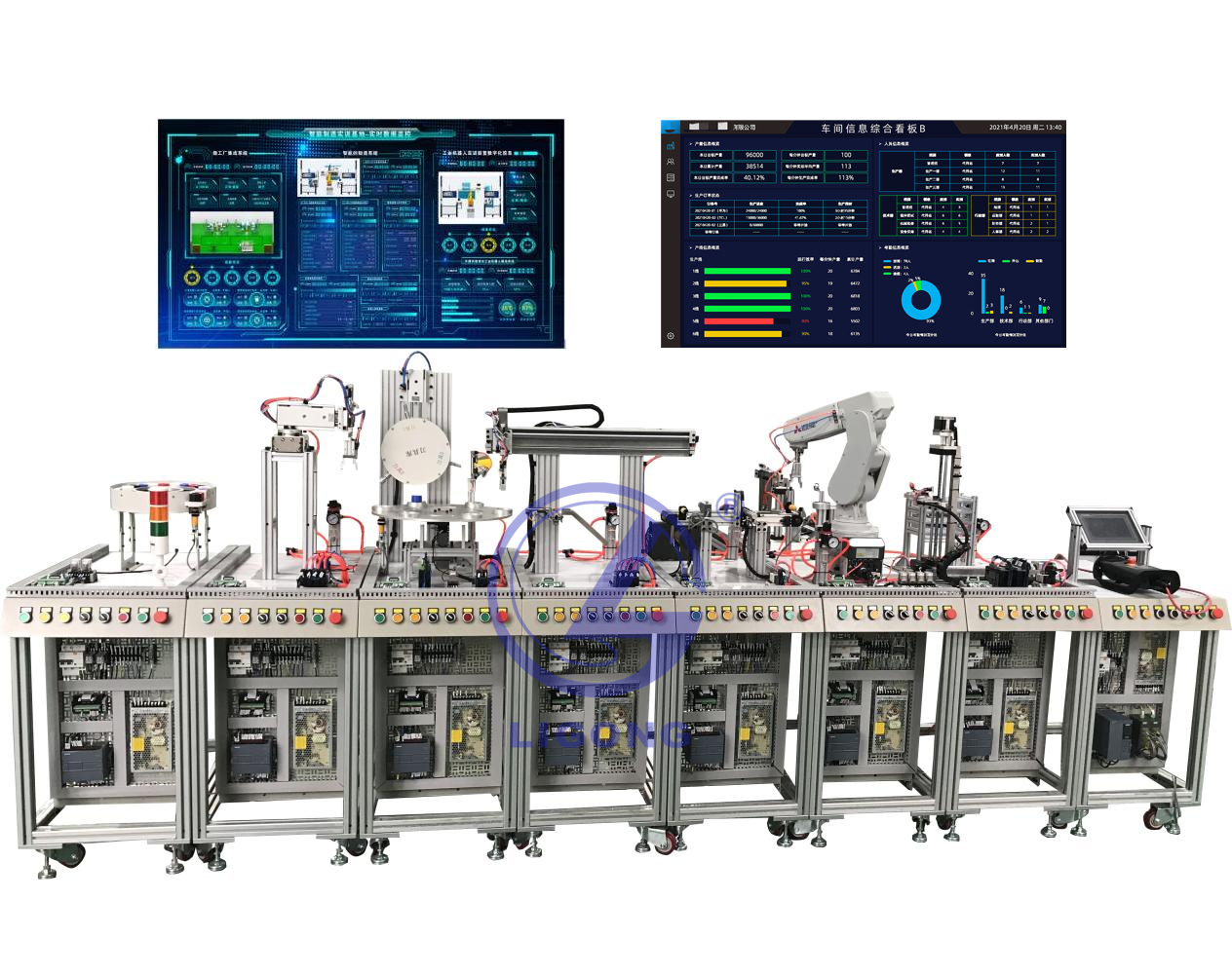智能制造模塊化生產(chǎn)線(xiàn)實(shí)訓系統